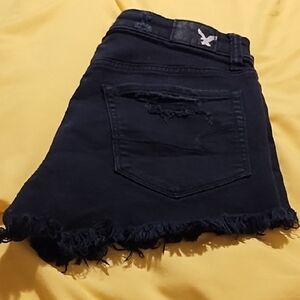 American Eagle Outfitters Black Stretch Jean Shorts